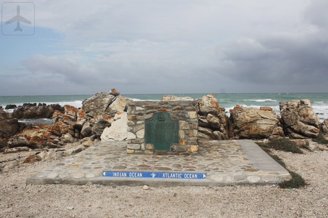 We made a detour to Cape Agulhas, the southern most tip of African continent for a Kodak moment.
