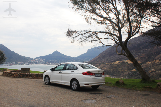 Our Honda Ballade again - this time near Chapman's Peak.