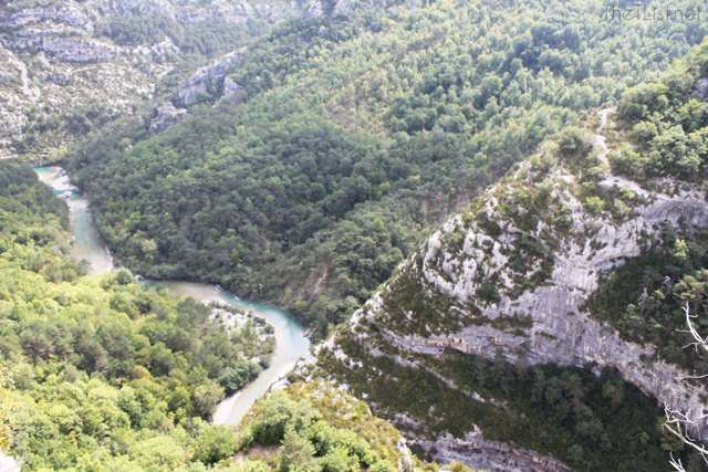 View of the Gorges du Verdon from the top at Point Sublime.
