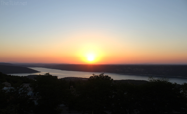 Beautiful sunset at Aiguines